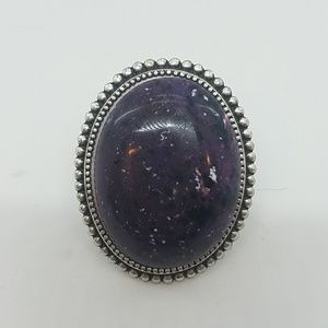 GASOLINE GLAMOUR Jewelry - Purple space dots cocktail ring sample GASOLINE GLAMOUR Jewelry - Purple space dots cocktail ring sample